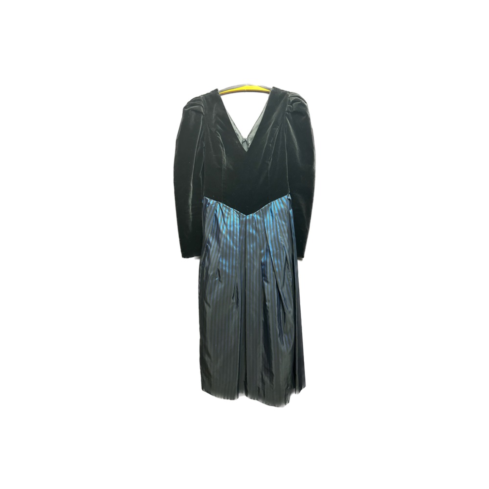 Vintage Laura Ashley Velvet Stripe dress